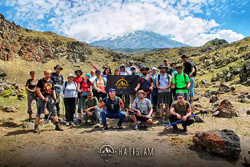 The Ararat group is preparing to climb Masis