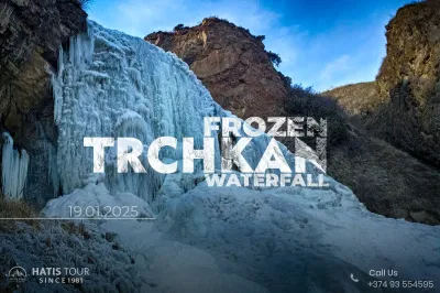 Hiking to Frozen Trchkan Waterfall